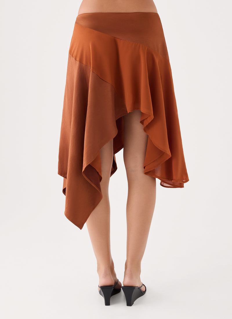 Klose Midi Skirt - Rust