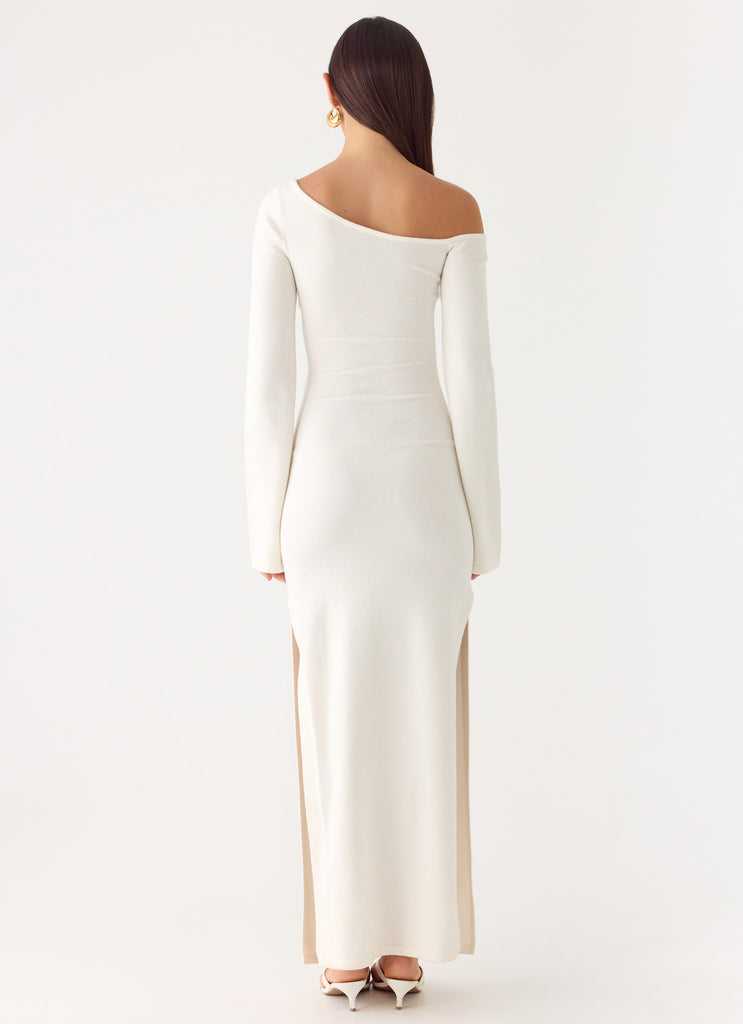 Kova Knit Maxi Dress - White