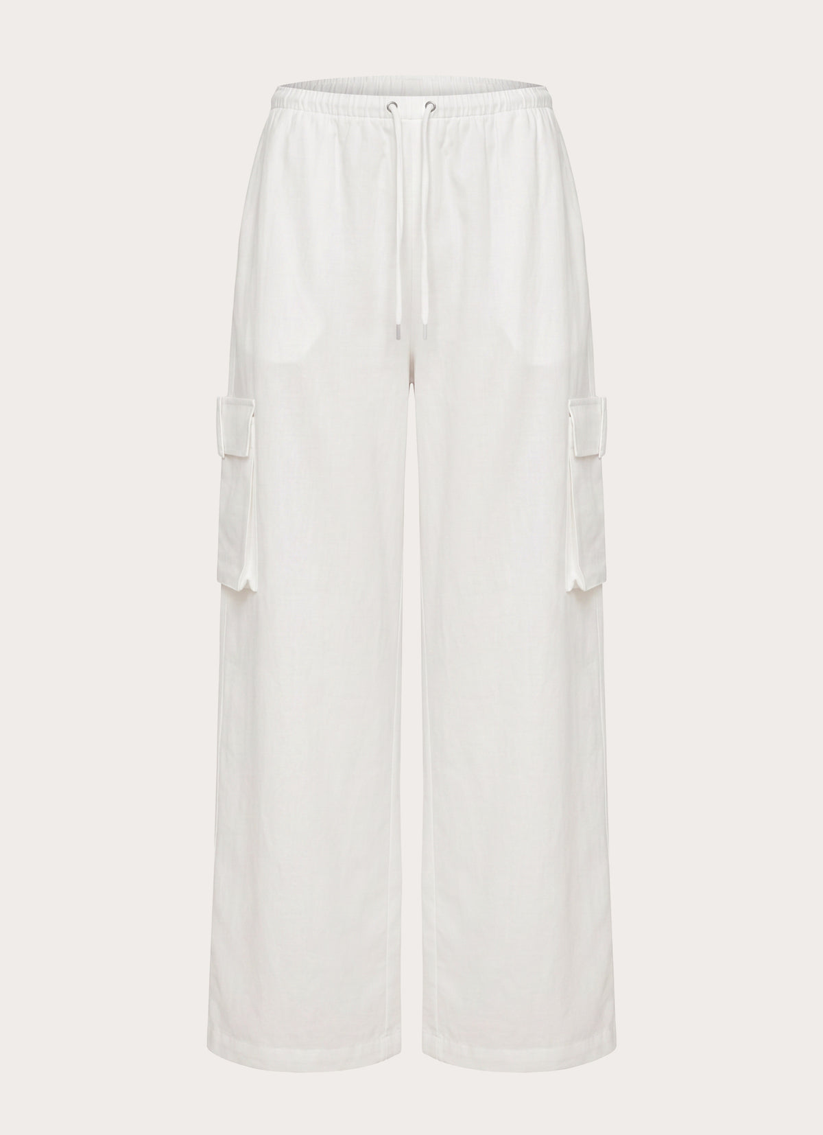Kynzi Cargo Pants - White