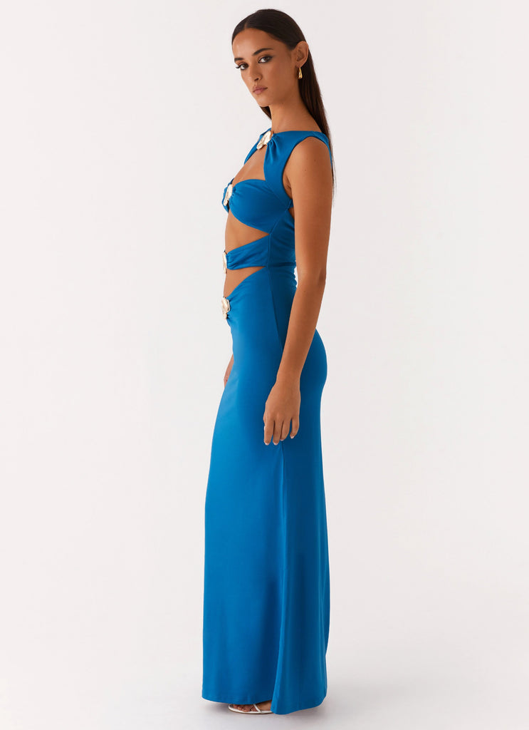 Lagoon Cut Out Maxi Dress - Royal Blue Peppermayo Lagoon Cut Out Maxi Dress - Royal Blue Peppermayo
