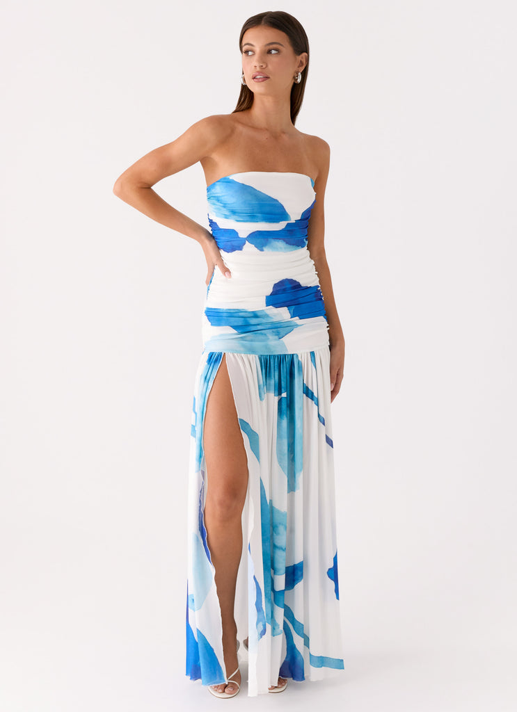 Laidee Maxi Dress - Cerulean Bloom