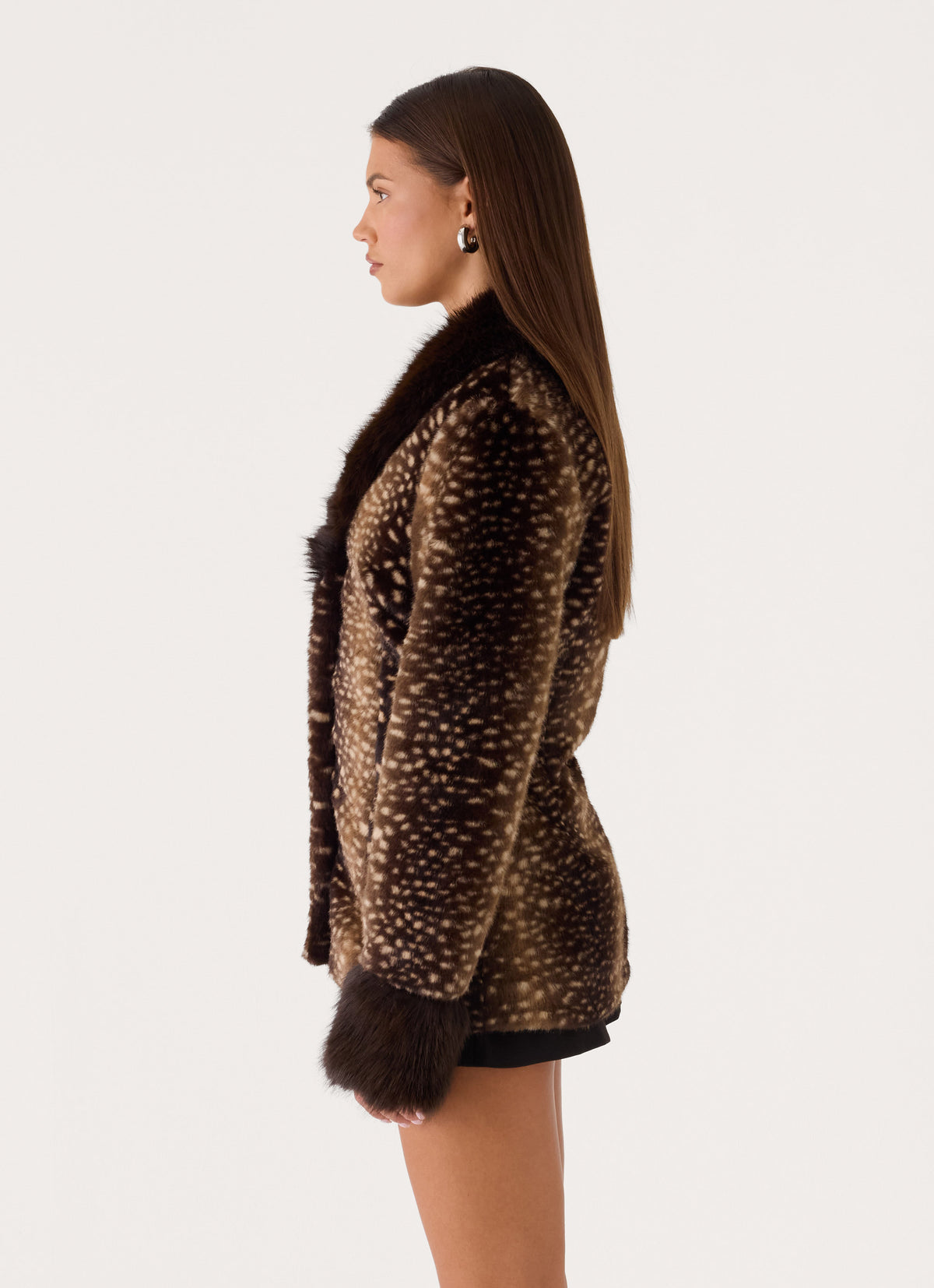 Lanaila Faux Fur Jacket - Deer