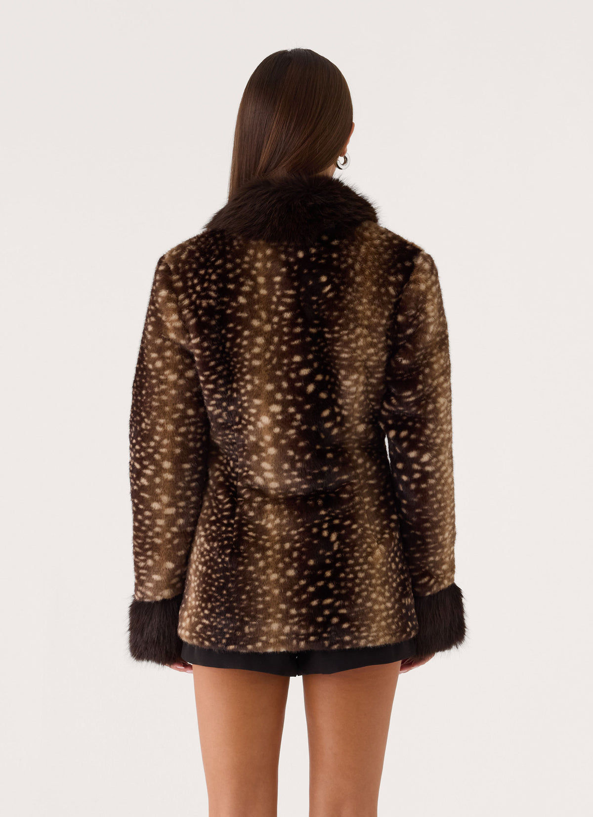 Lanaila Faux Fur Jacket - Deer