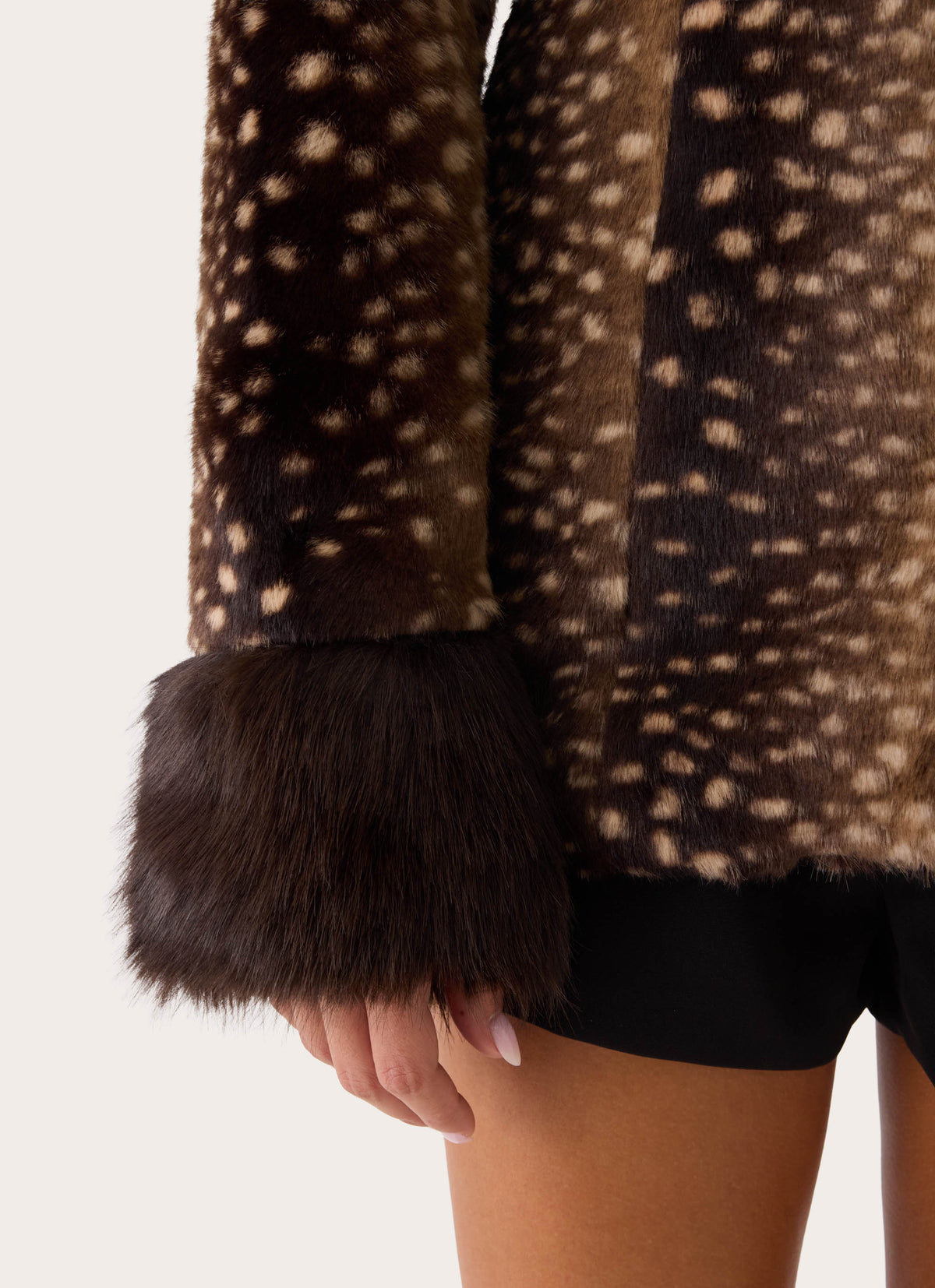 Lanaila Faux Fur Jacket - Deer