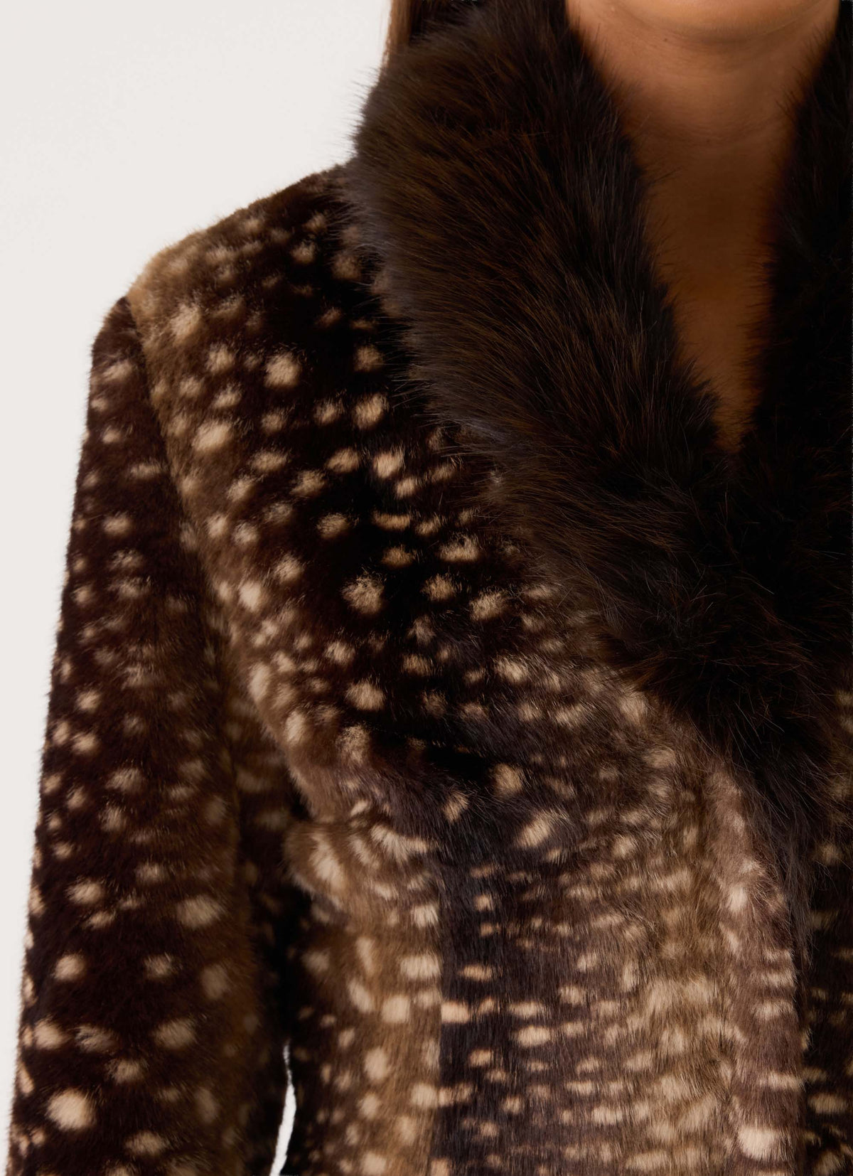 Lanaila Faux Fur Jacket - Deer