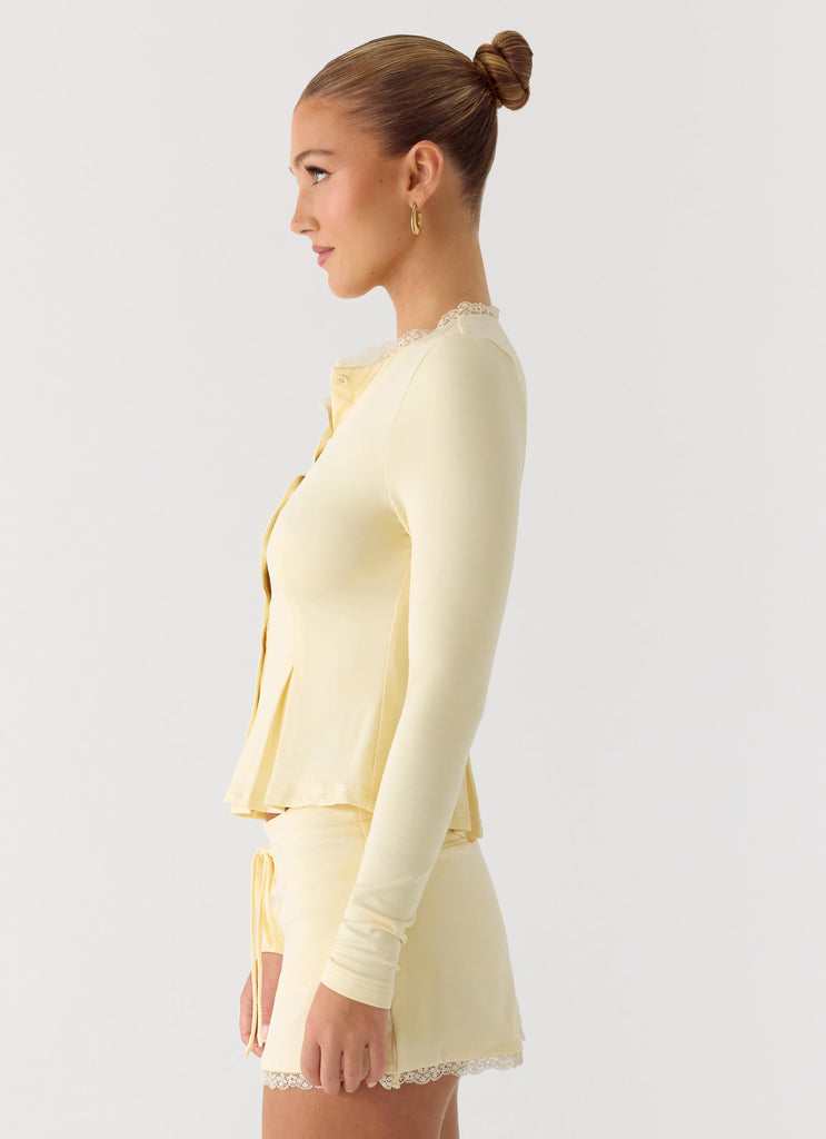Landon Long Sleeve Top - Butter Yellow
