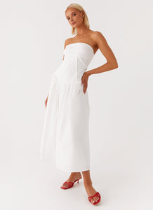 Larnie Midi Dress - White