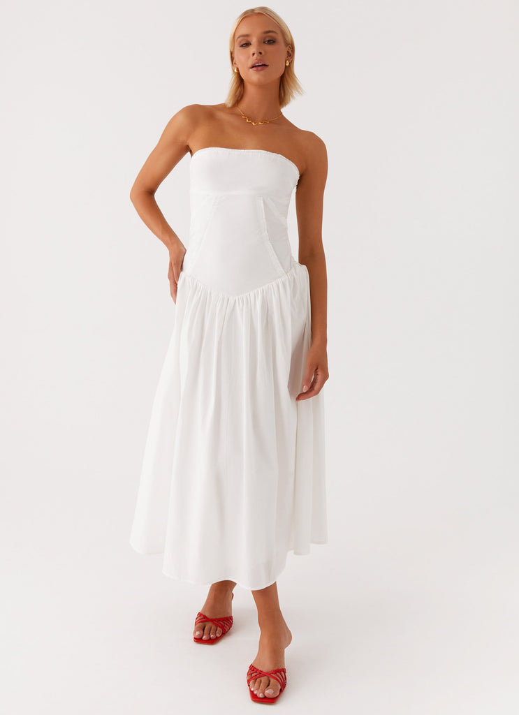 Larnie Midi Dress - White