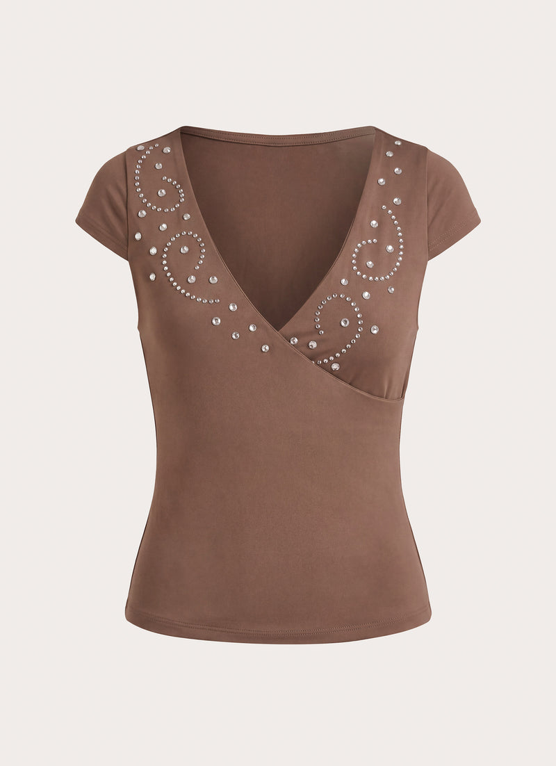 Ledger Jersey Top - Deep Taupe