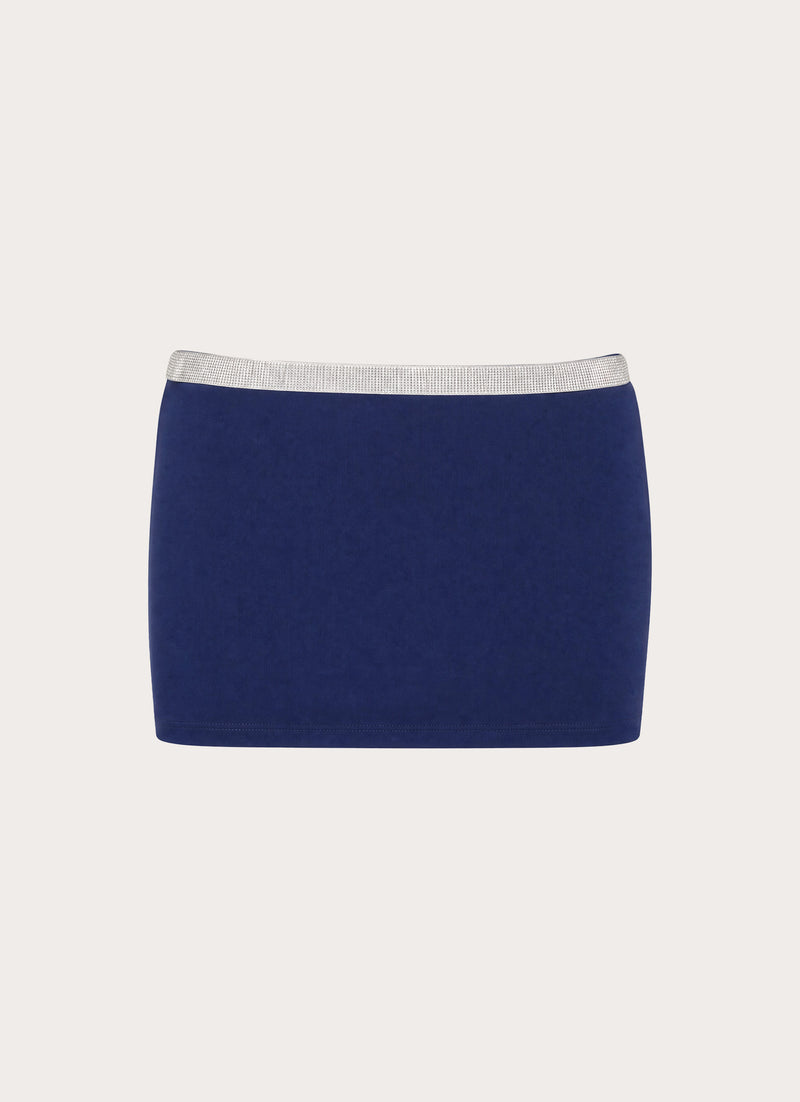 Leeah Mini Skirt - Rich Blue