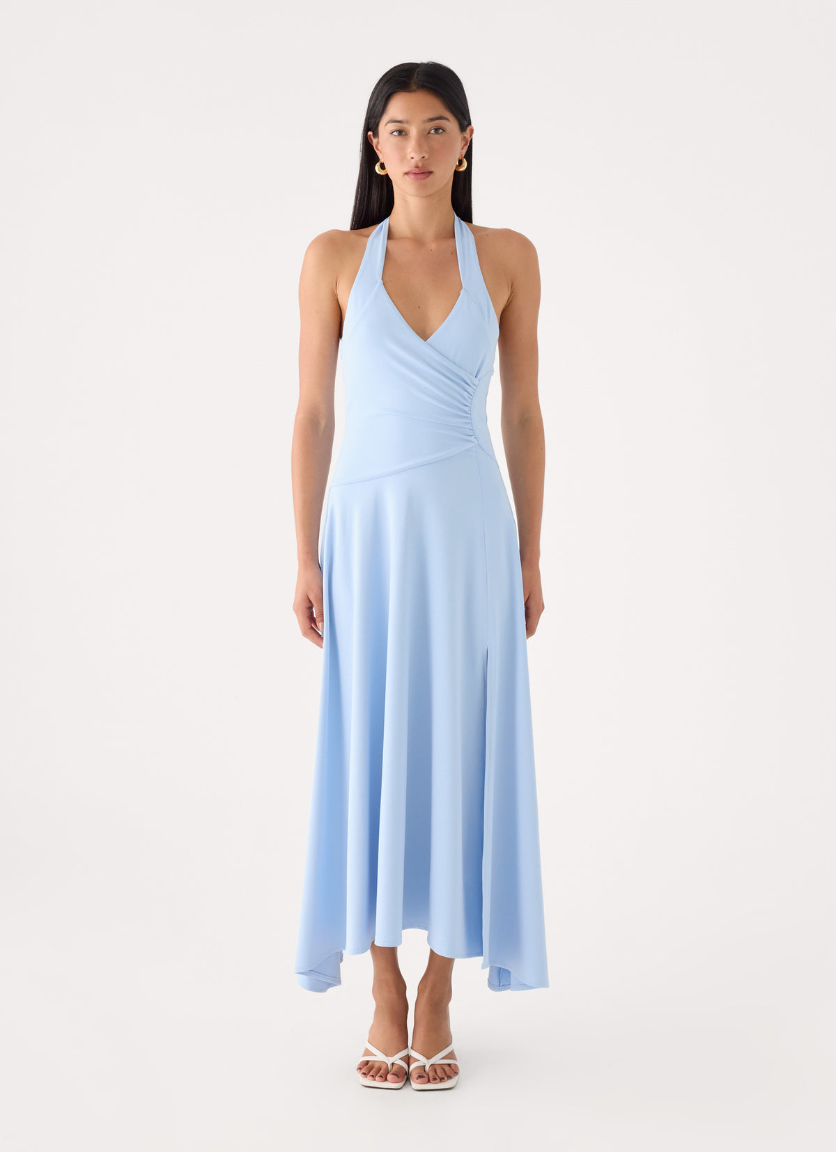 Lenno Midi Dress - Sky Blue