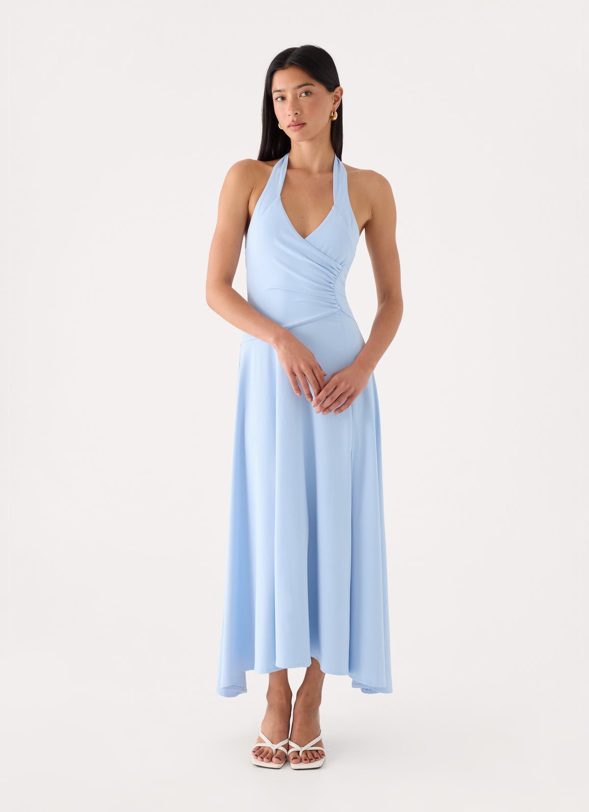 Lenno Midi Dress - Sky Blue