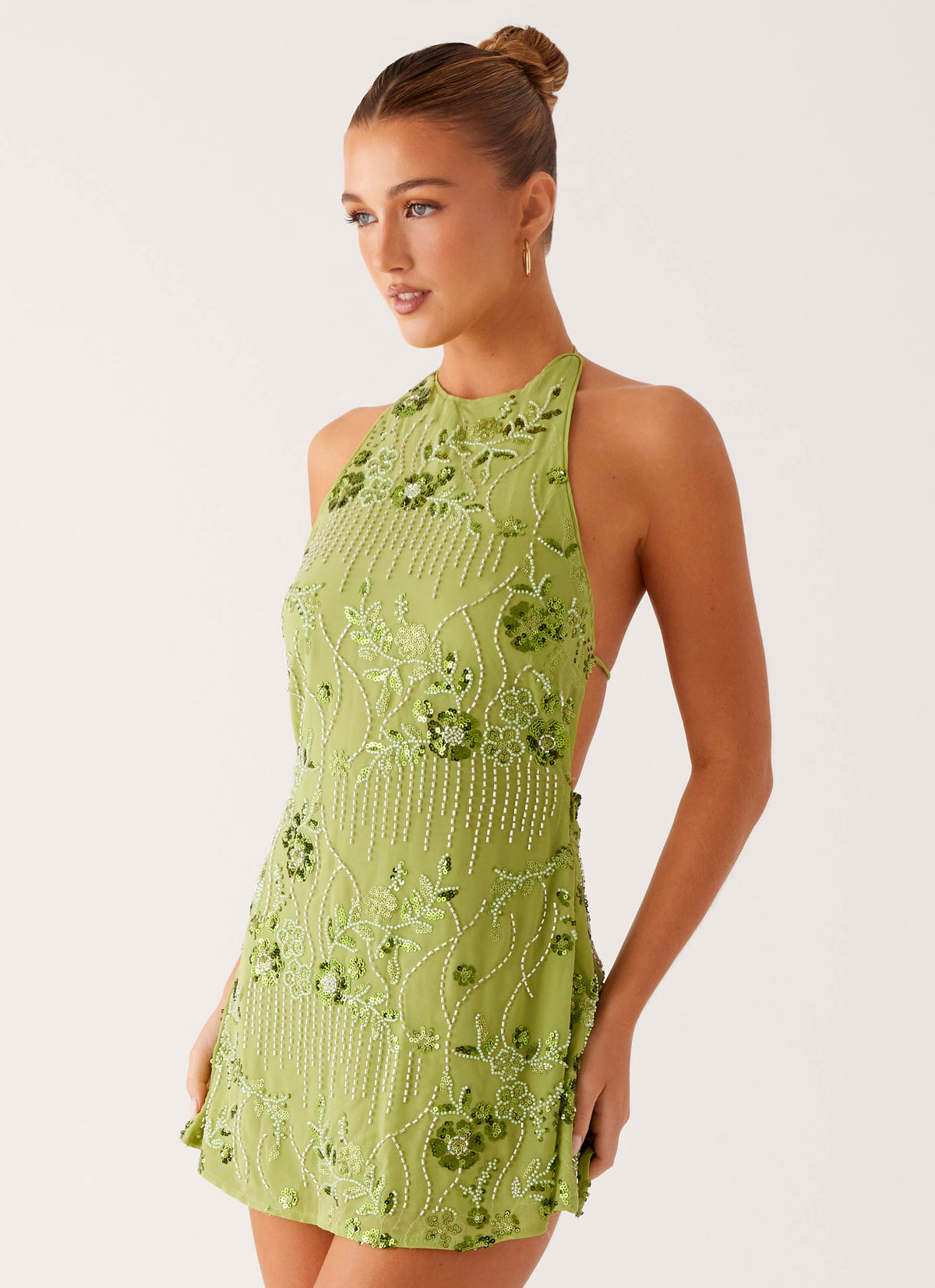 Leo Beaded Mini Dress