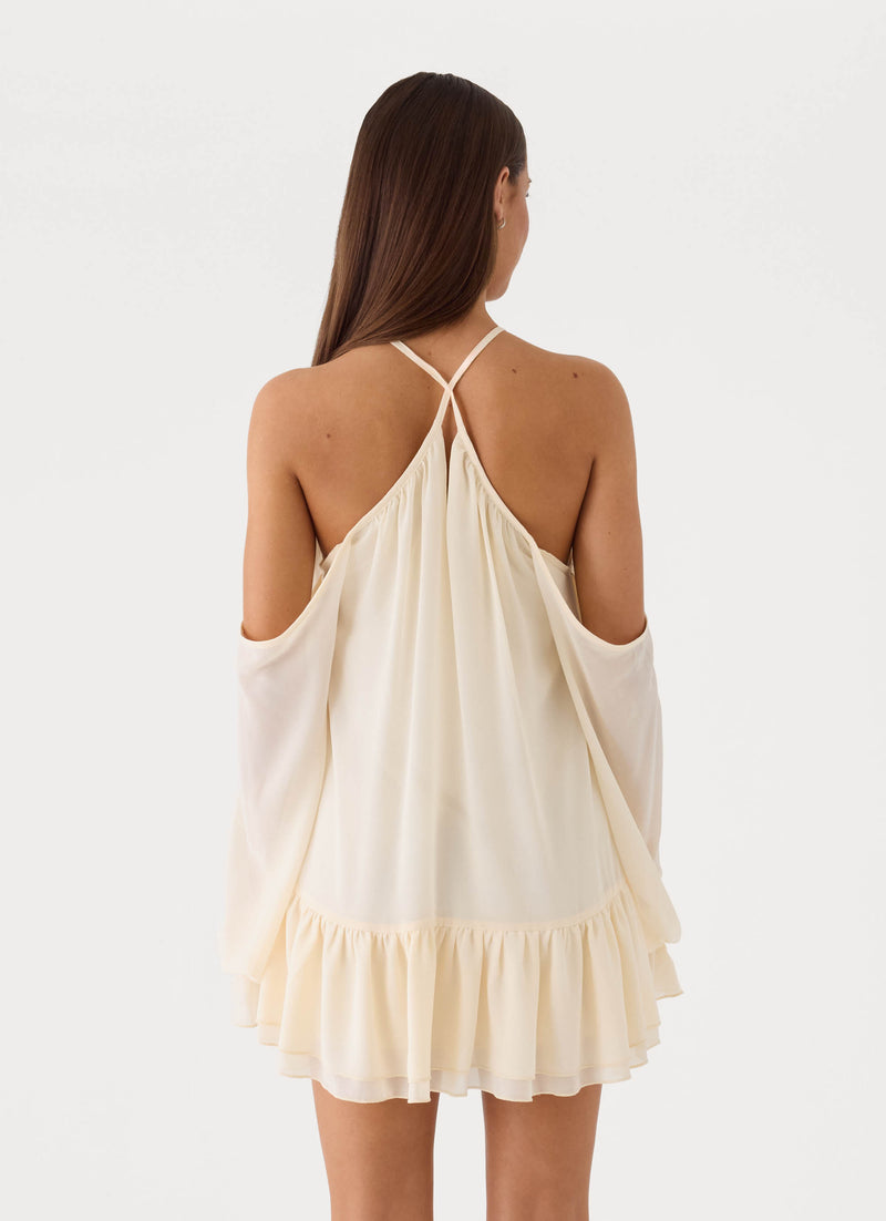 Life Is A Party Mini Dress - Butter Yellow