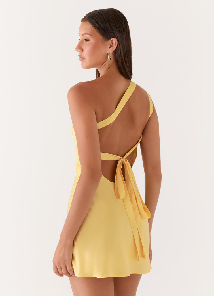 Lights Out Mini Dress - Yellow