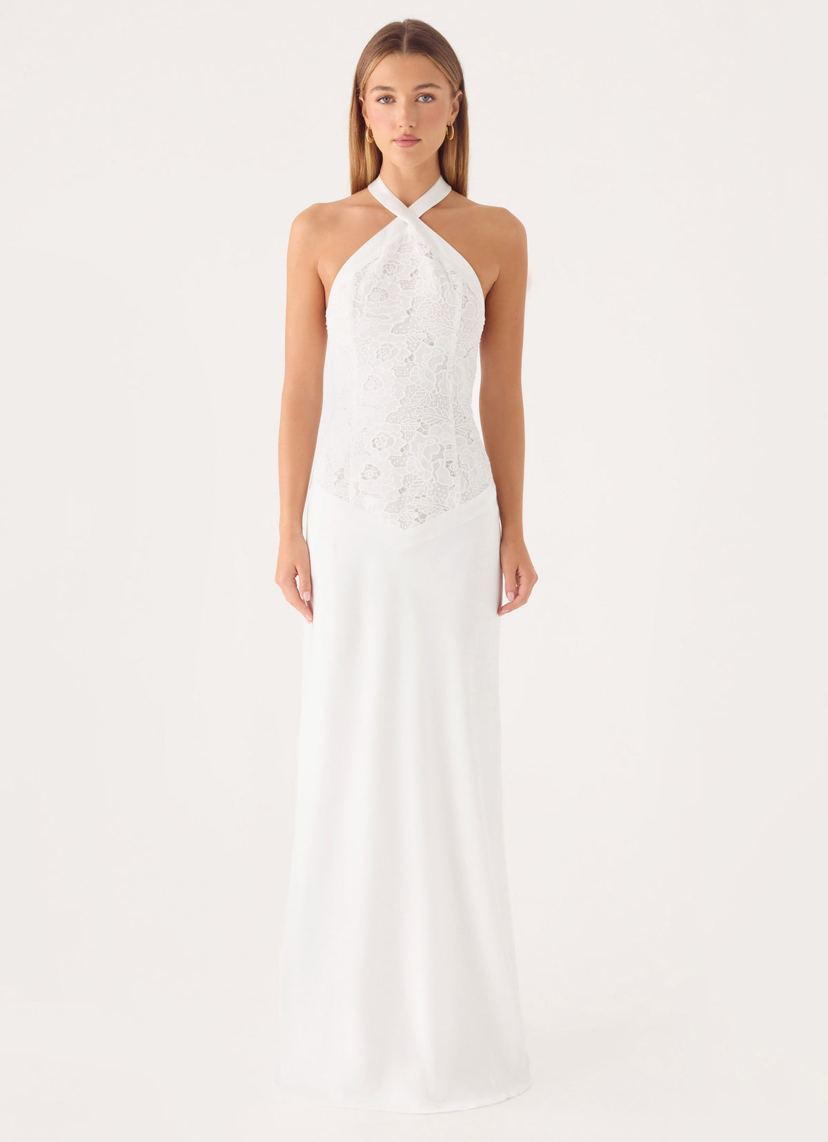 Lilas Maxi Dress - White