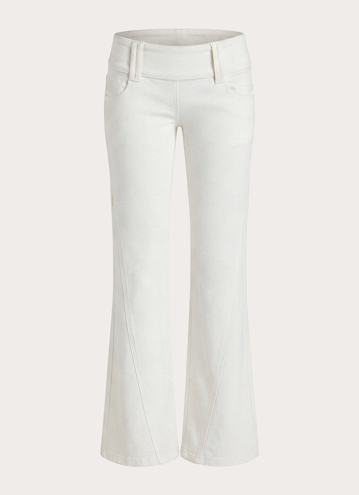 Lina Low Rise Jeans - White