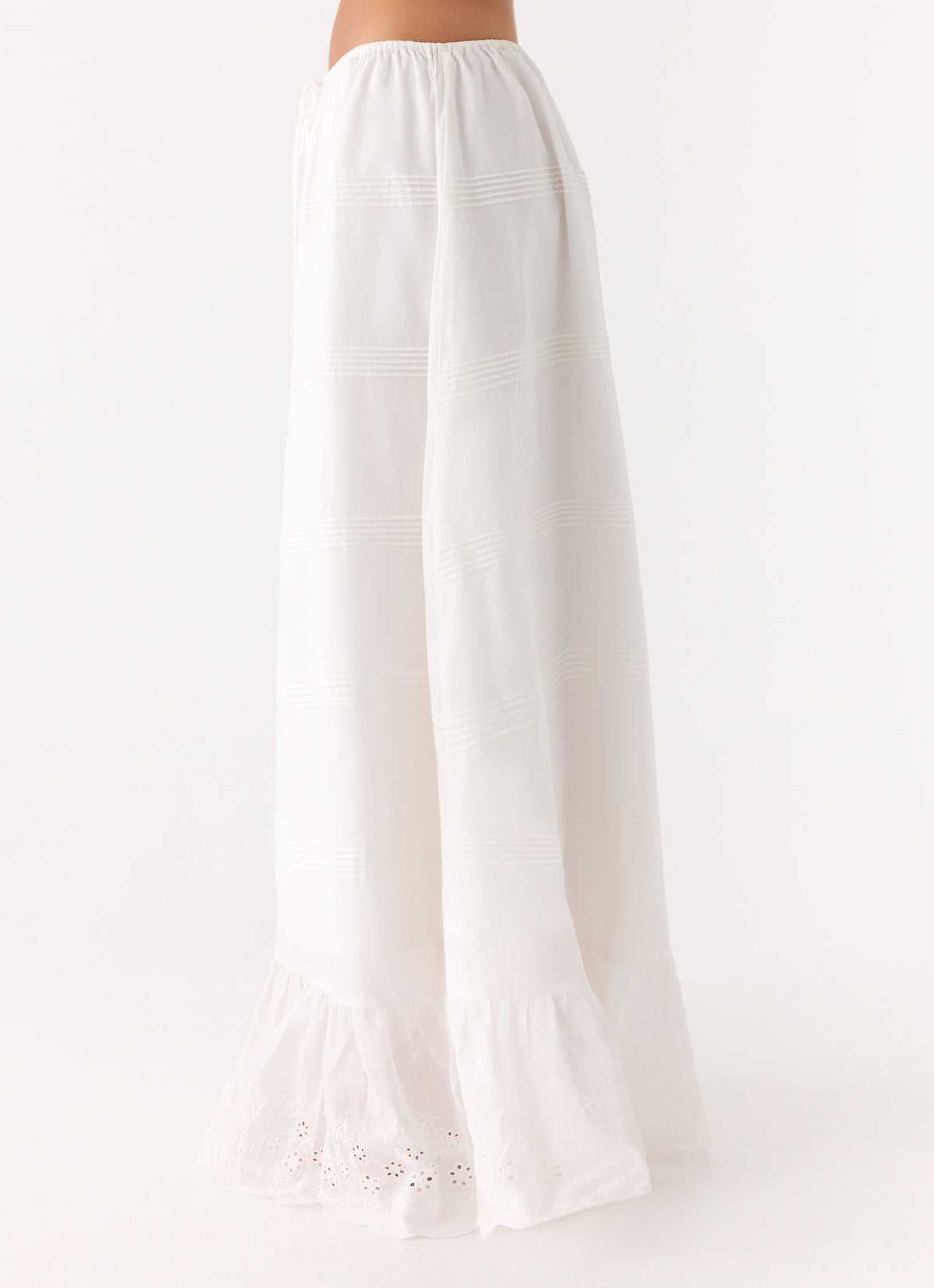 Lior Cotton Maxi Skirt - White