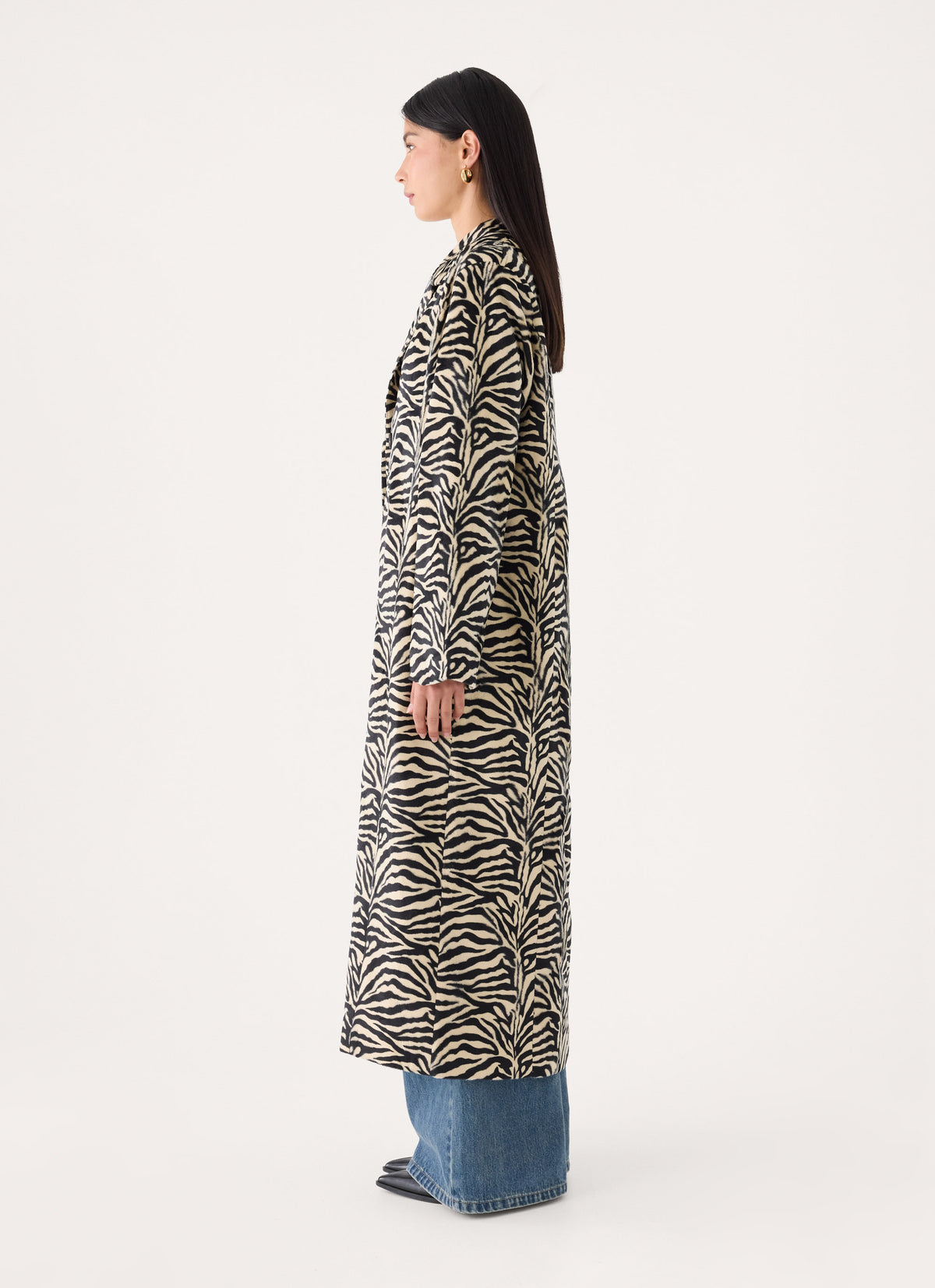 Lirena Fitted Zebra Coat - Zebra
