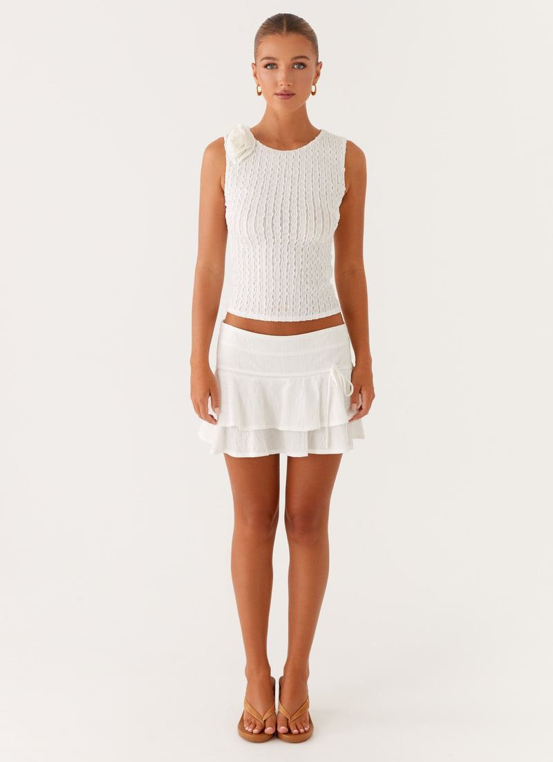 Lisbon Tank Top - White