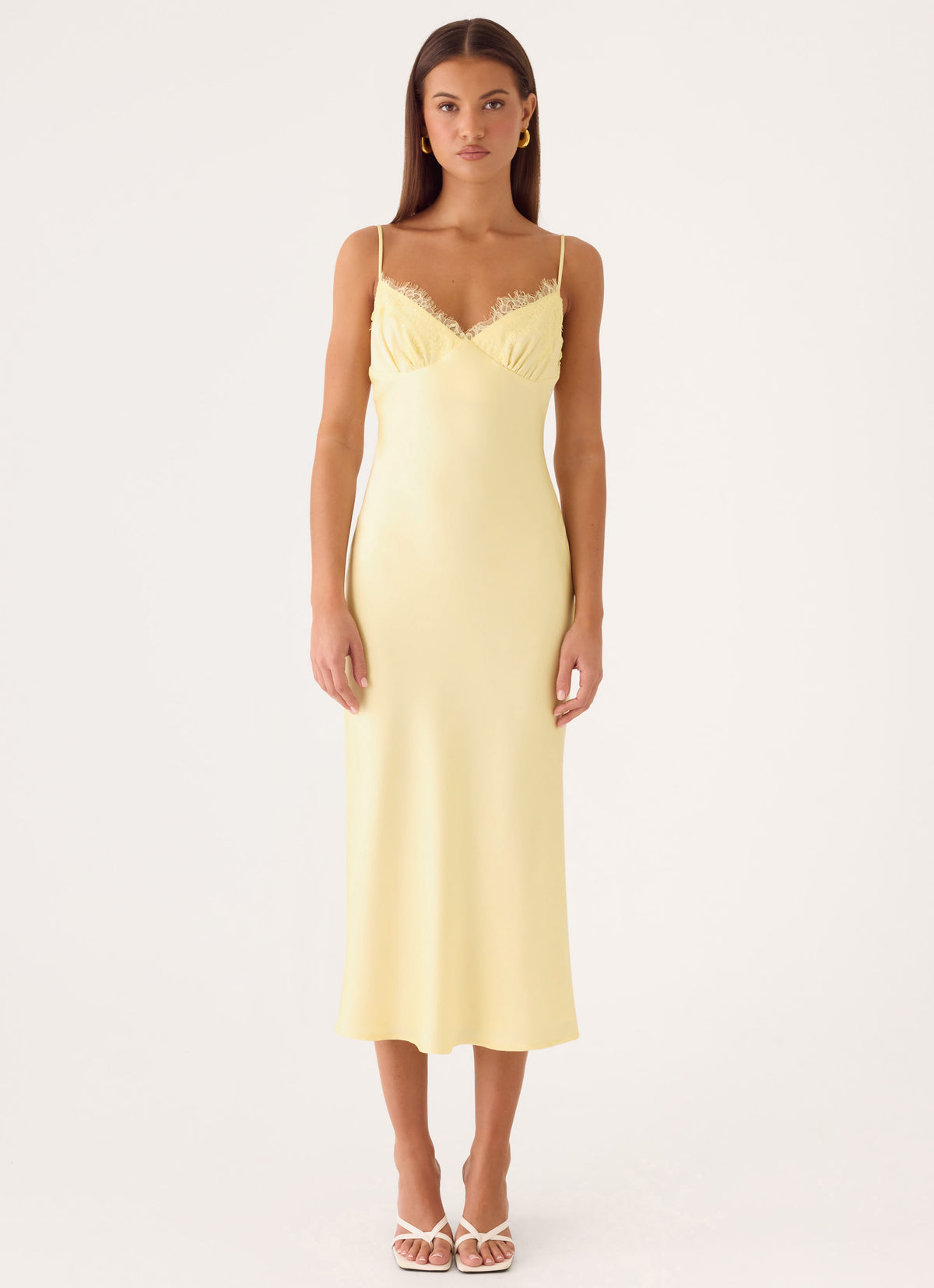 Lisette Midi Dress - Yellow