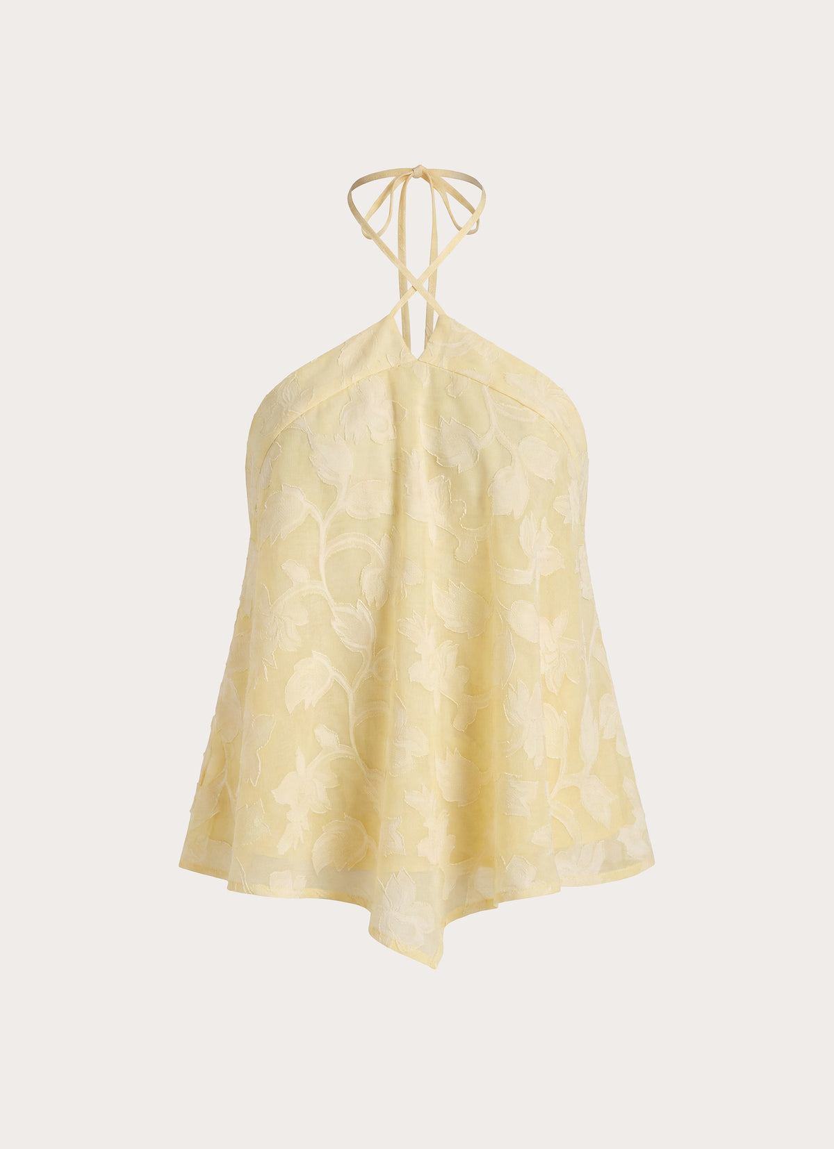 Lizare Halter Top - Yellow