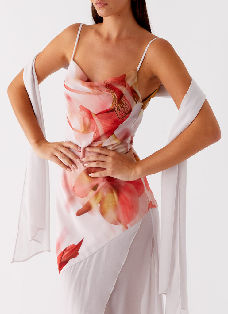 Loire Maxi Dress - Peach Rose