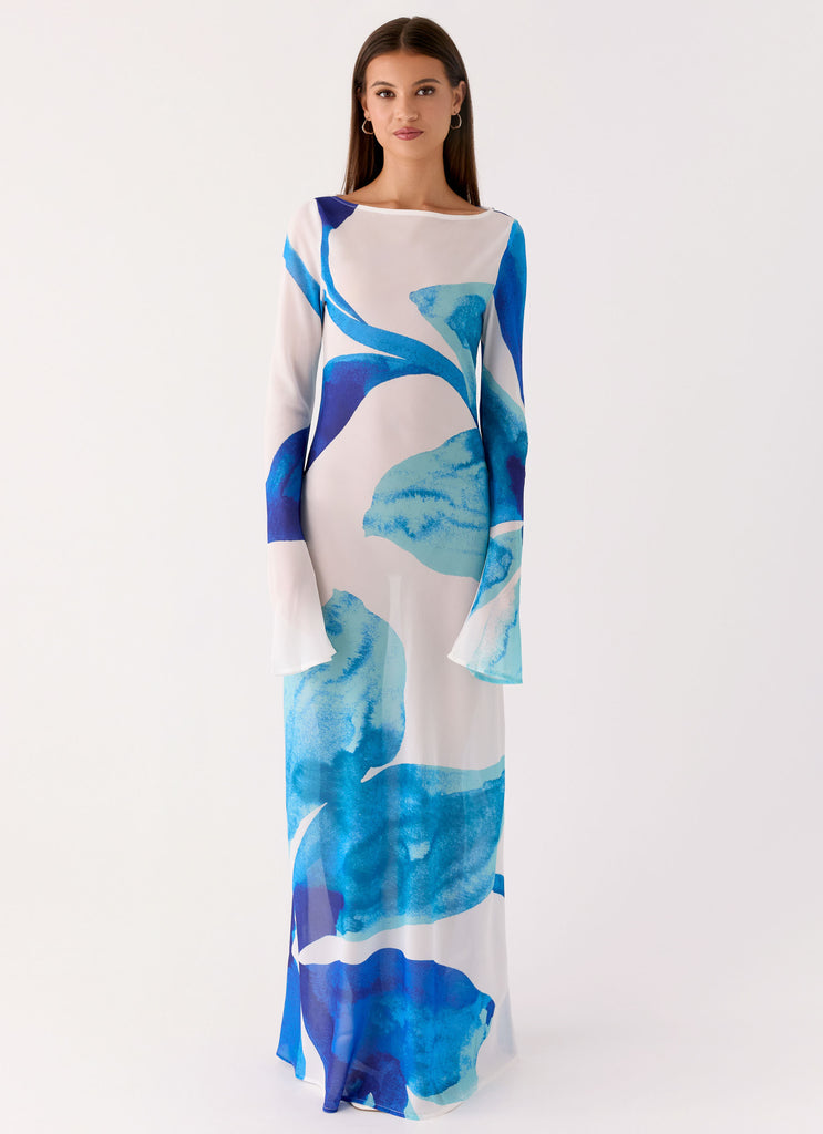 Lorde Maxi Dress - Cerulean Bloom