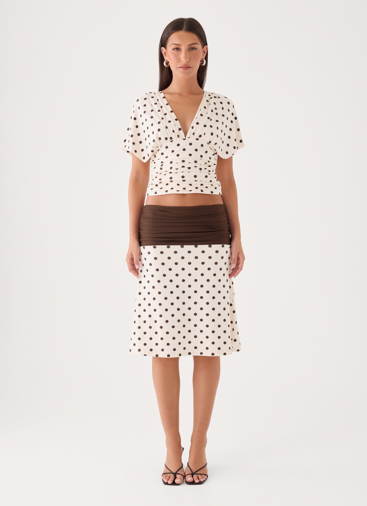 Lorelei Top - Cream Polka Dot