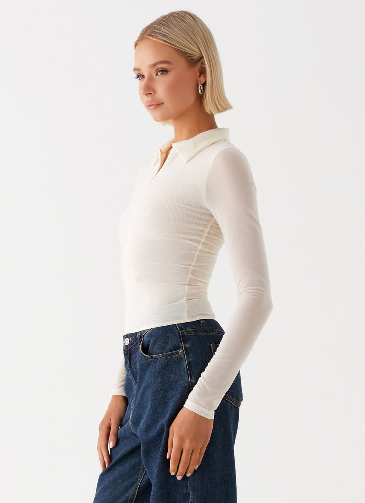 Zip up front top best sale