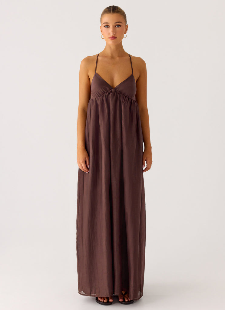 Losario Maxi Dress - Cool Chocolate