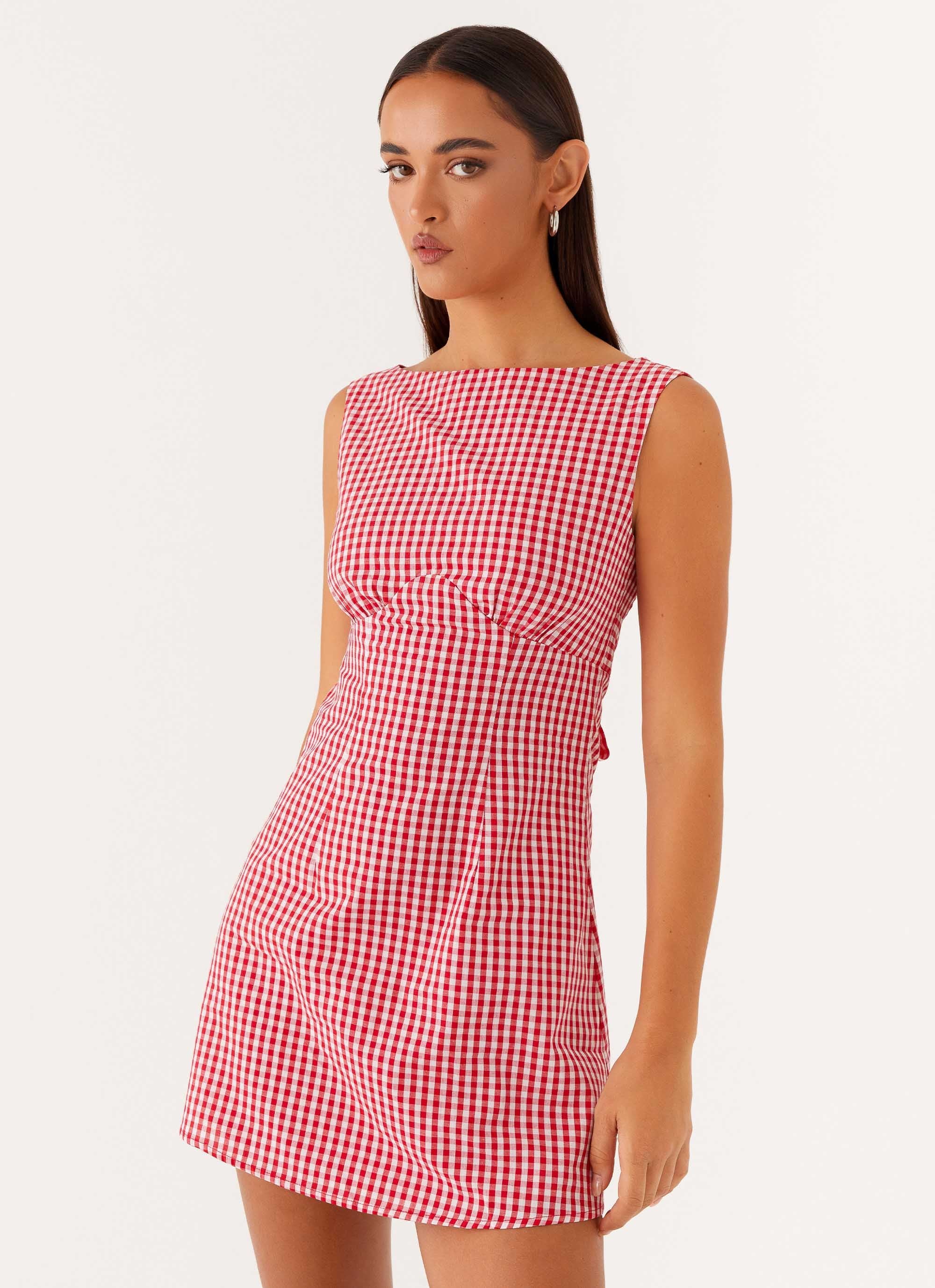 Lotus Tie Back Mini Dress