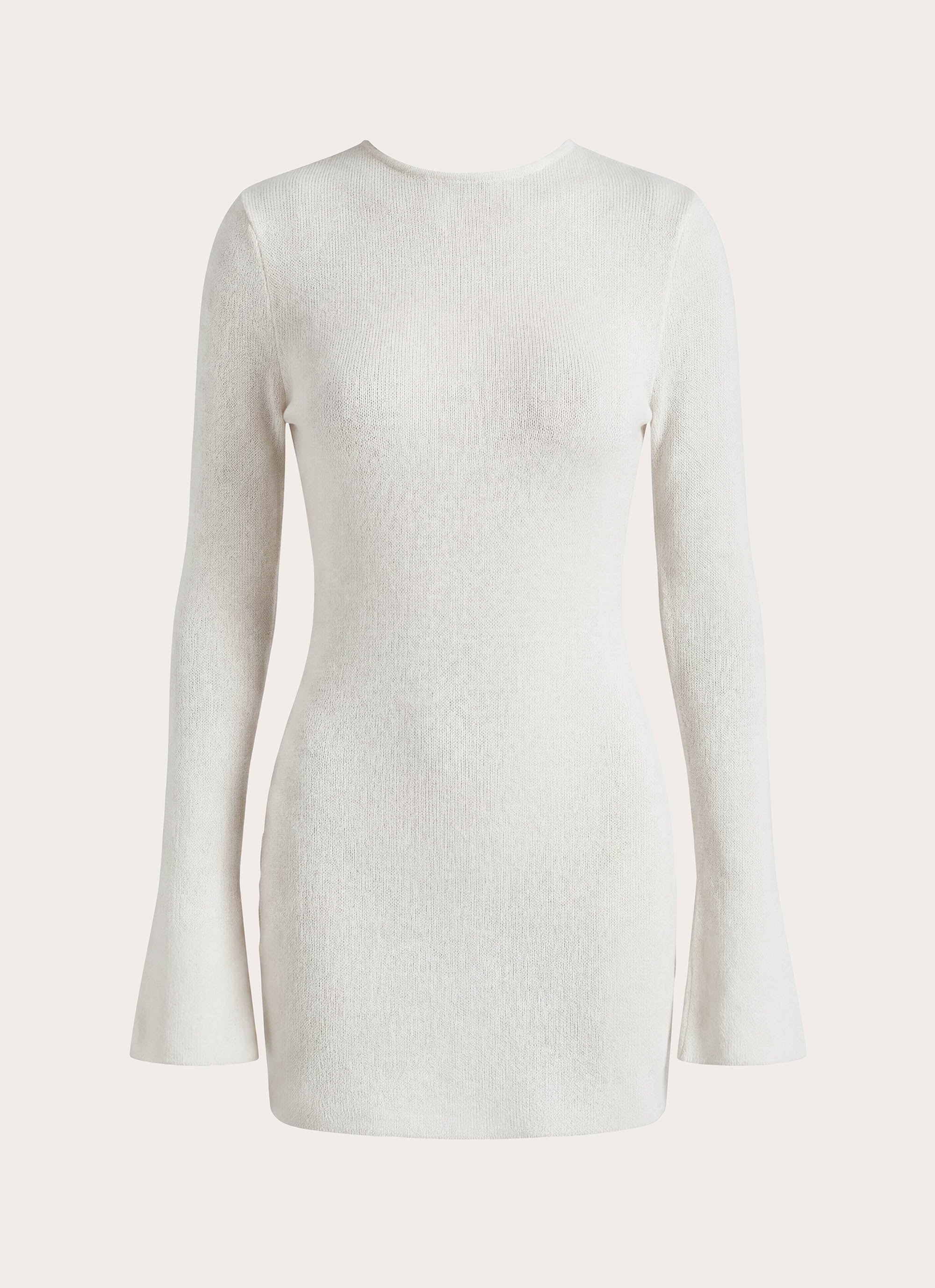 Levara Knit Low Back Mini Dress - White – Peppermayo