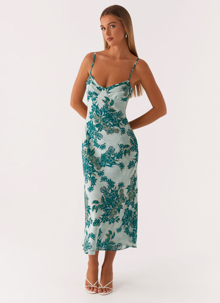 on cloud nine midi dress green Princess Polly ON CLOUD NINE MIDI DRESS GREEN Polka Dot Size 4 Nwot