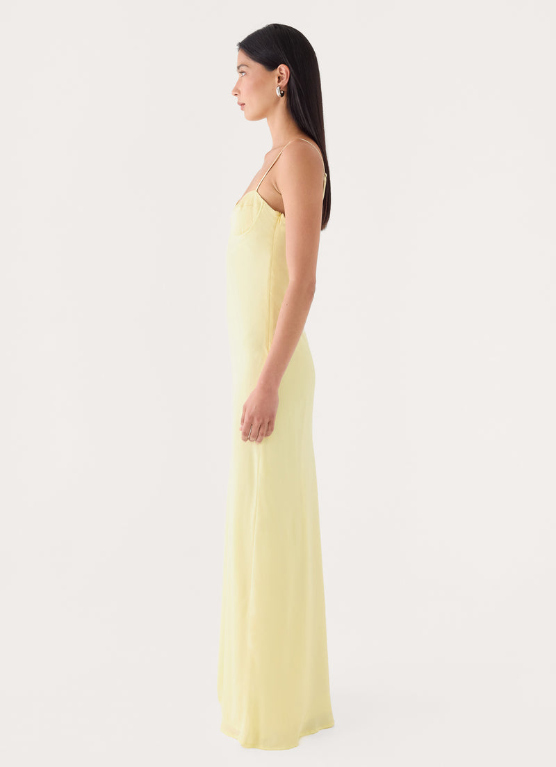 Loved By You Maxi Dress - Butter Yellow