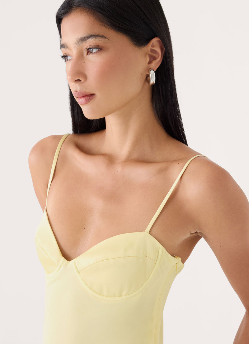 Loved By You Maxi Dress - Butter Yellow