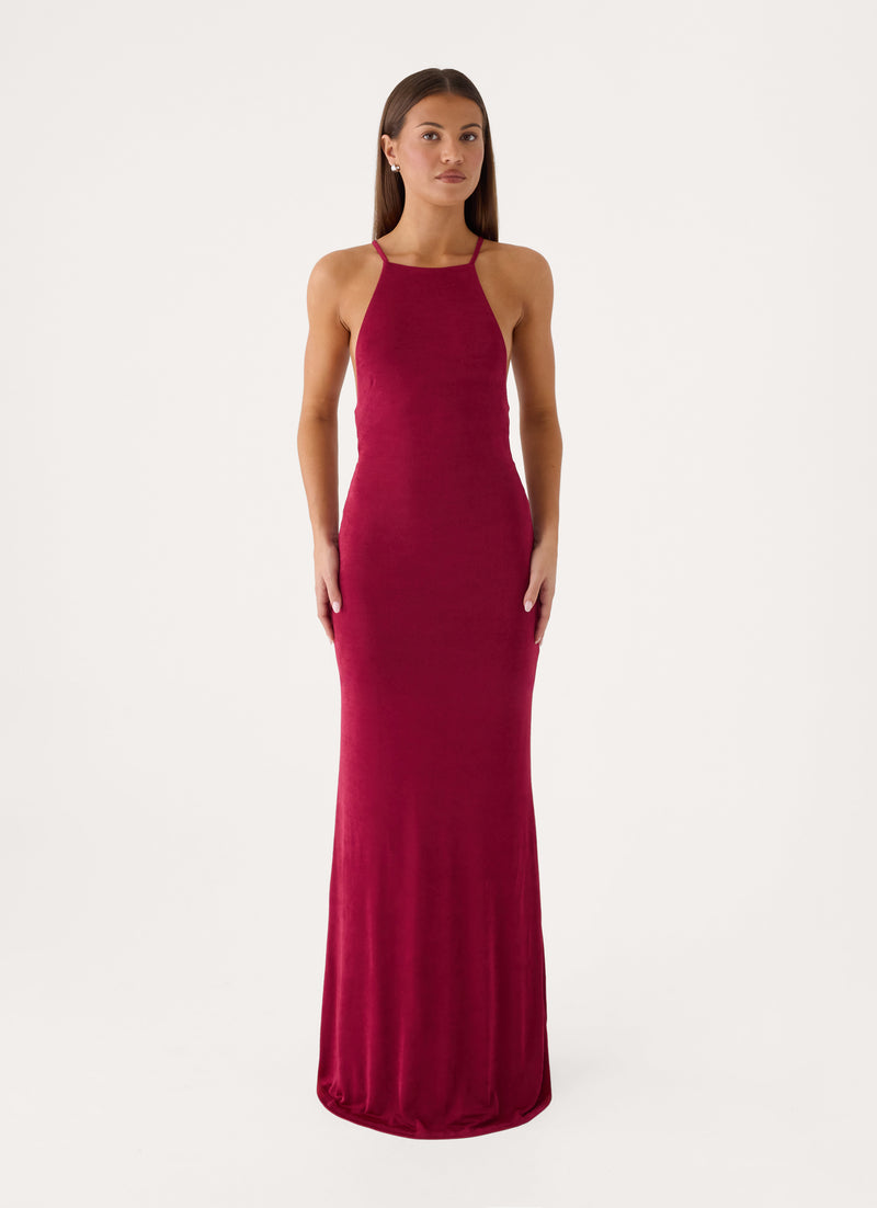 Lovely Rita Maxi Dress - Sangria