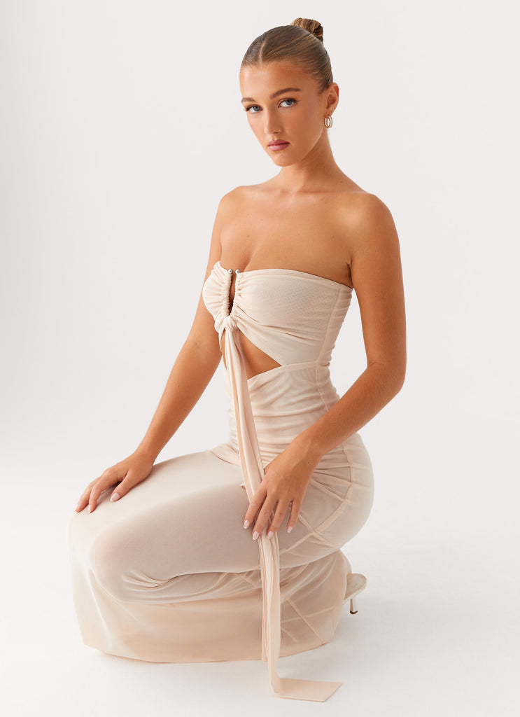 beige by eci maxi dress Beige By Eci | Floral Dress