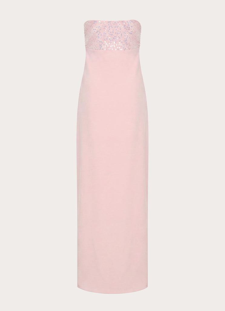 Lucienne Strapless Maxi Dress - Pink