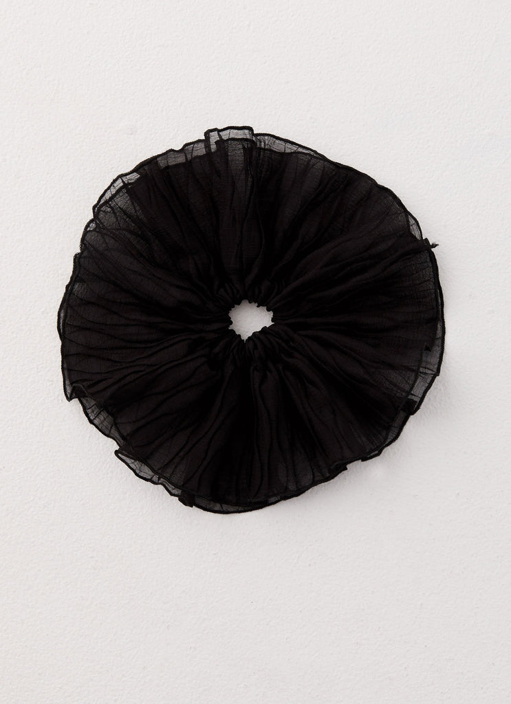 Lucky Clover Scrunchie - Black