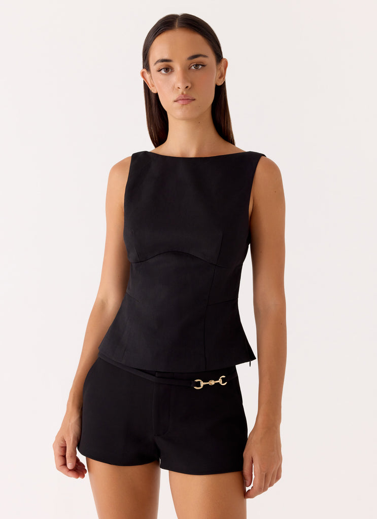 Lulita Belted Shorts - Black