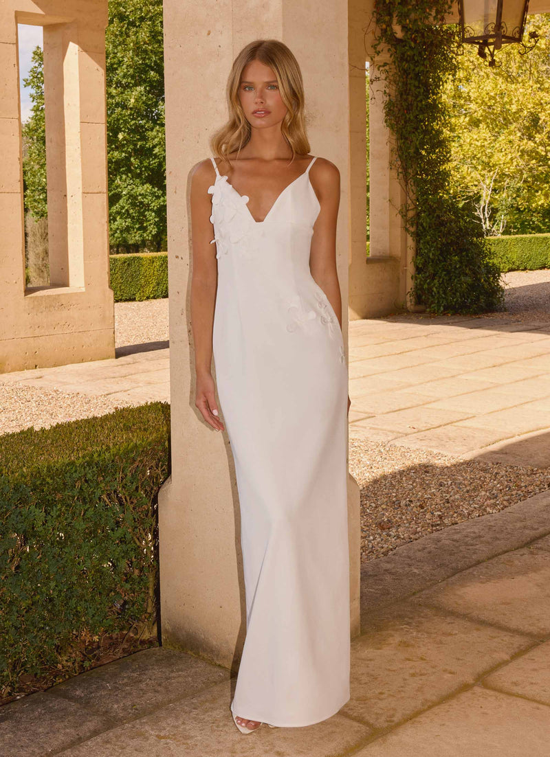 Lyris Maxi Dress - White