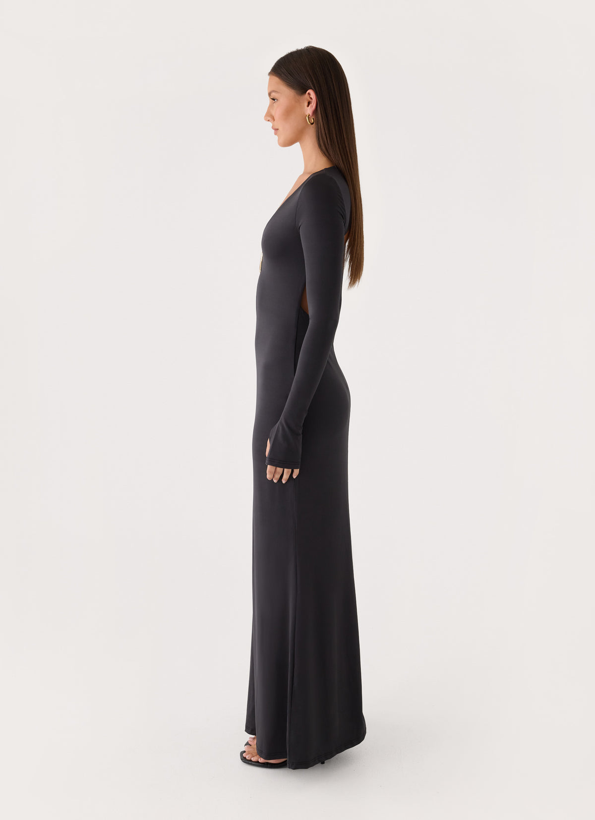 Main Event Keyhole Maxi Dress - Black