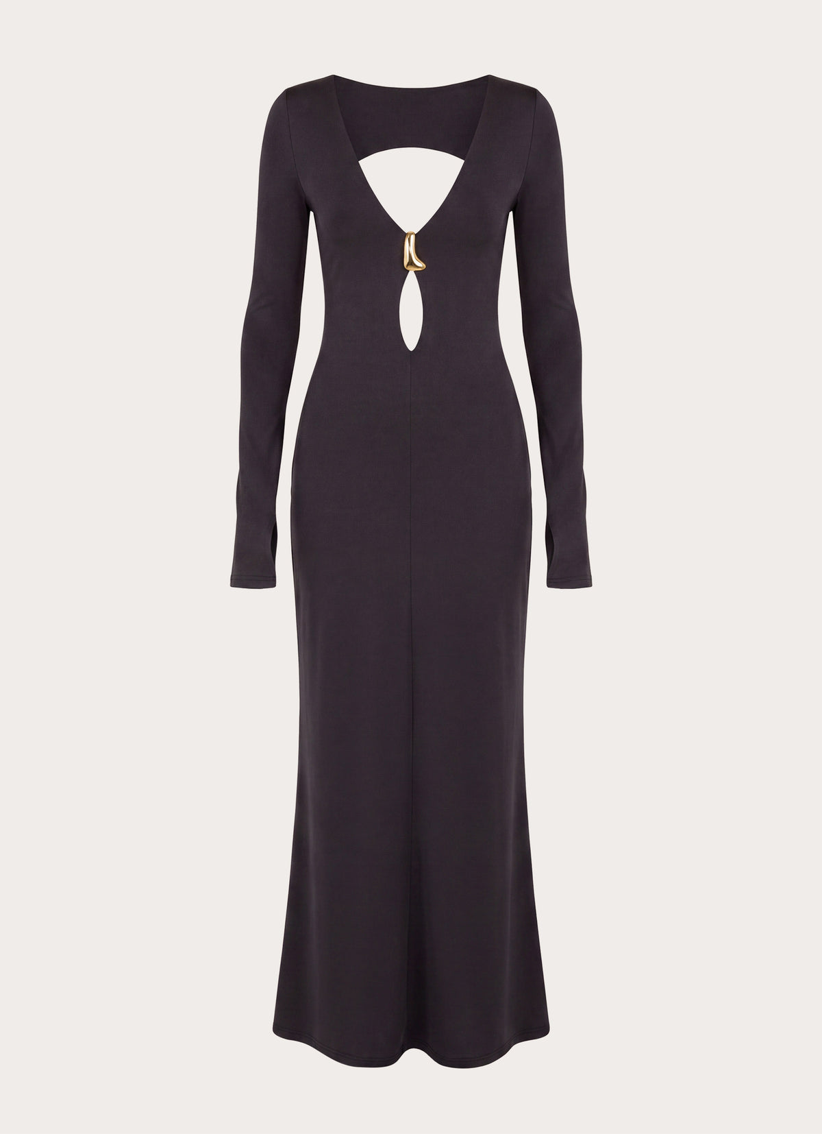 Main Event Keyhole Maxi Dress - Black