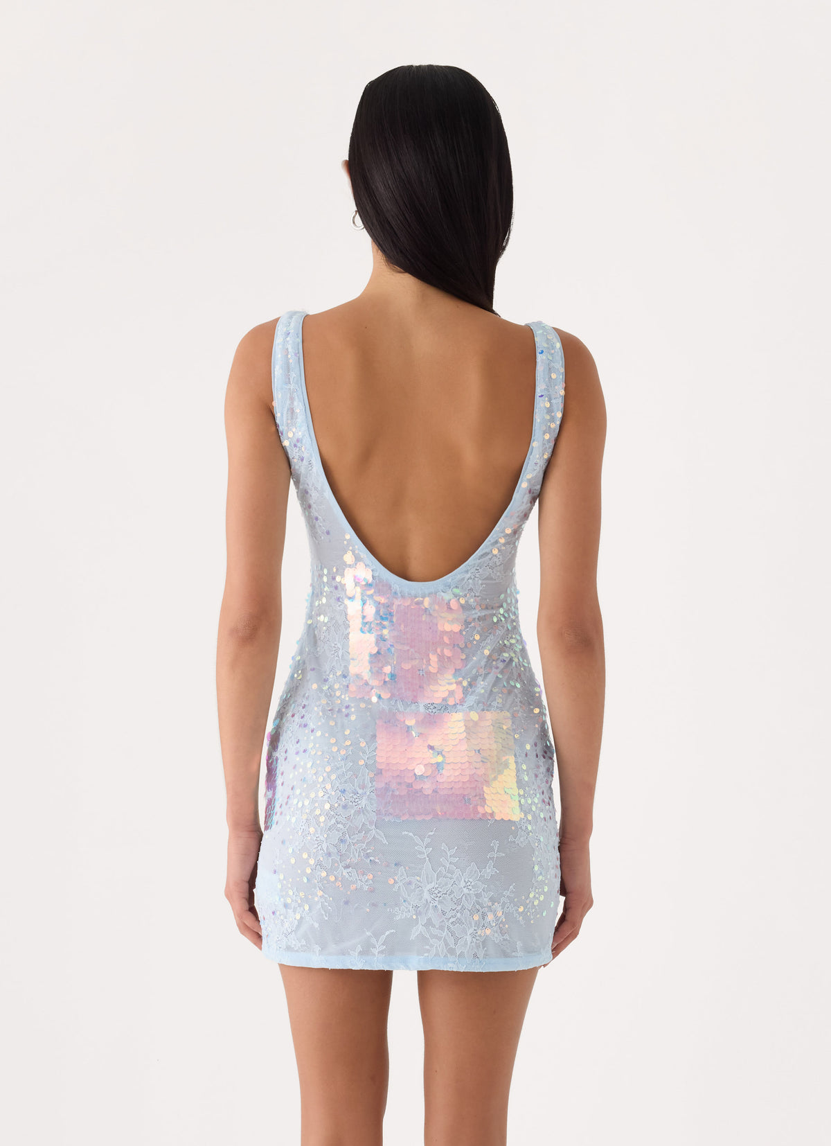 Maral Sequin Mini Dress - Blue