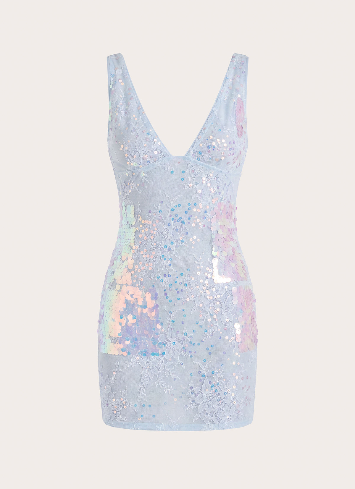 Maral Sequin Mini Dress - Blue