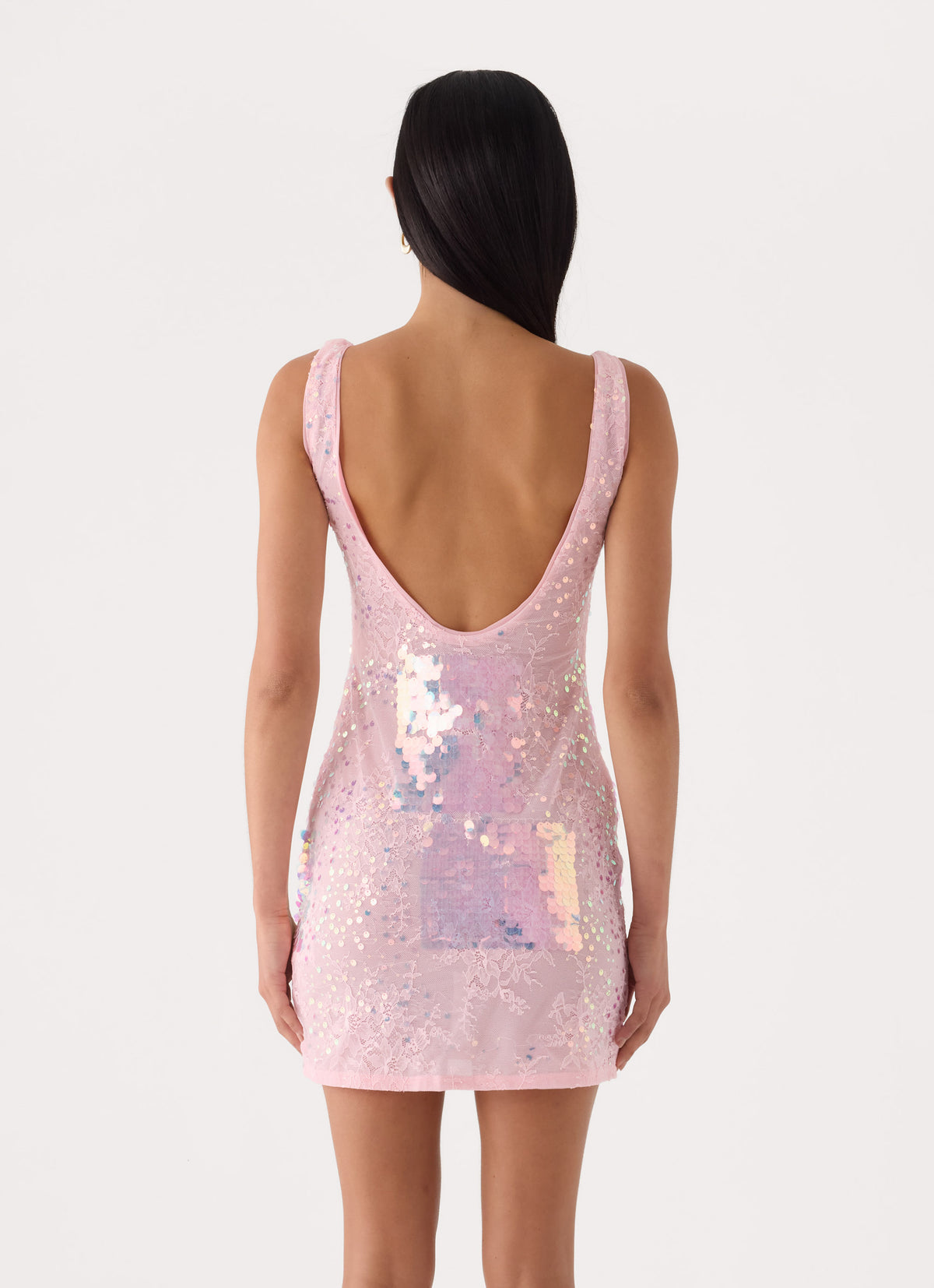 Maral Sequin Mini Dress - Pink