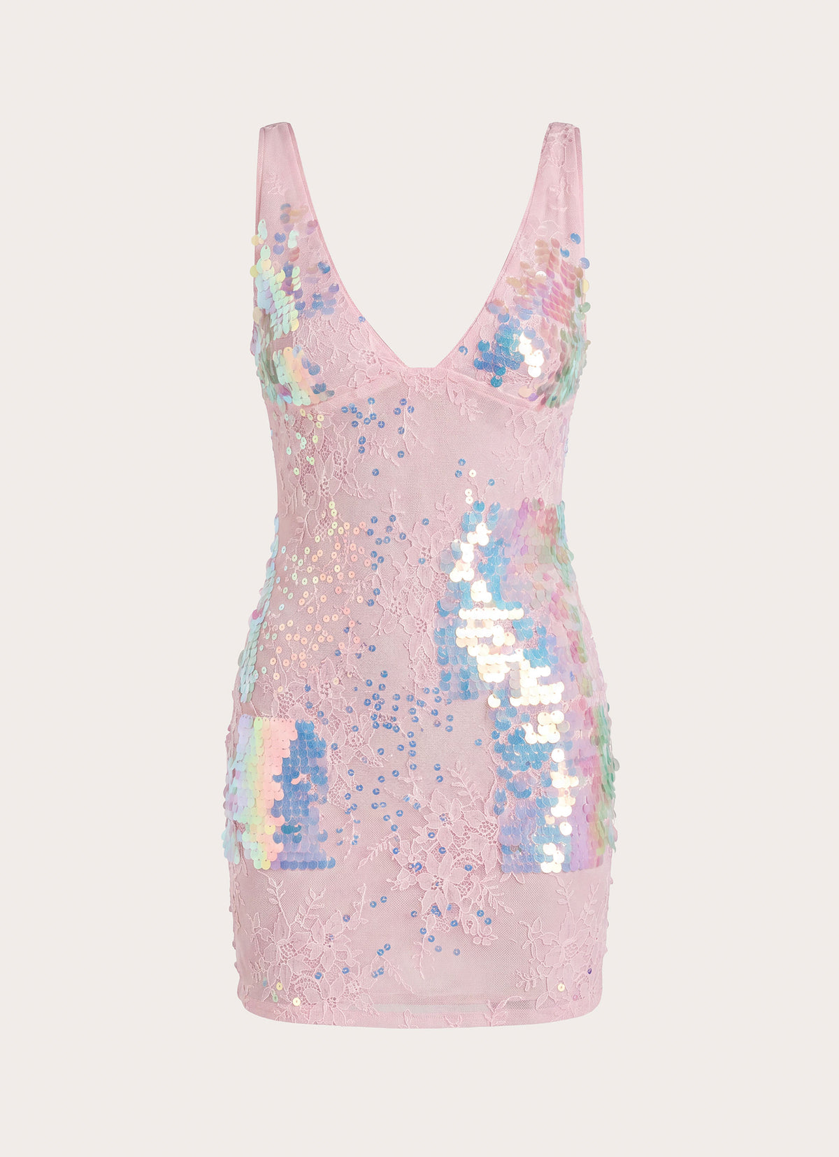 Maral Sequin Mini Dress - Pink