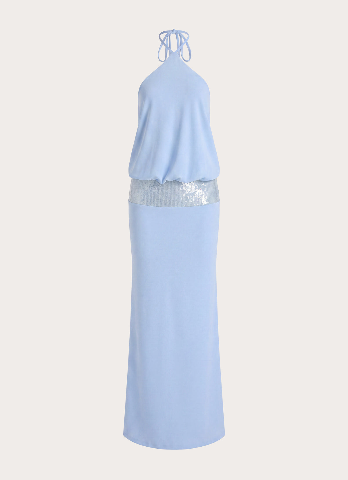Marcie Halter Maxi Dress - Powder Blue