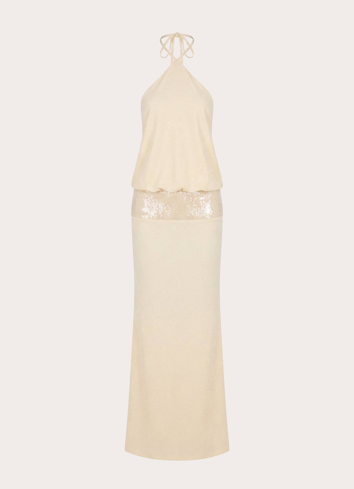 Marcie Halter Maxi Dress - Butter Yellow